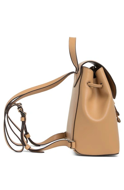 Shop Kate Spade Lizzie Medium Flap Backpack In Light Fawn