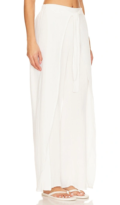 Shop Peixoto Joan Wrap Pant In Patched White