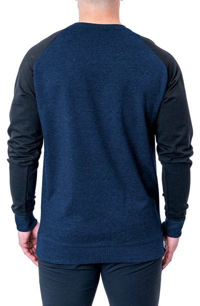 Maceoo Hive Mind Appliqué Sweater In Blue