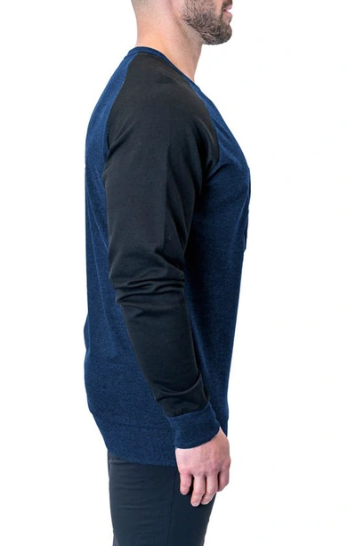 Shop Maceoo Hive Mind Appliqué Sweater In Blue