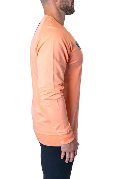 Shop Maceoo Camo Peach Stretch Cotton Sweatshirt In Pink