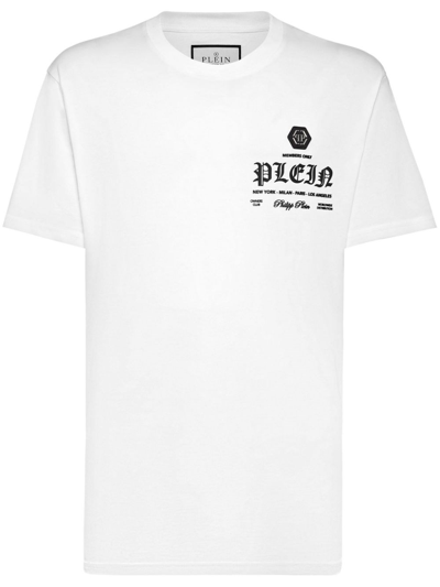 Shop Philipp Plein T-shirt Logo In ブラック