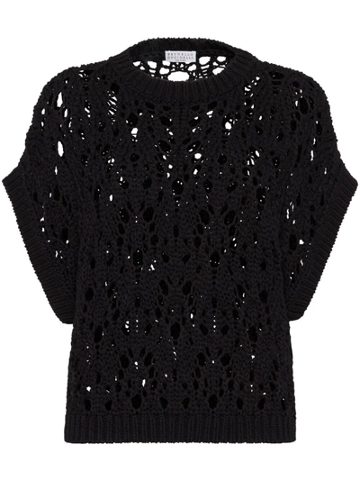 Shop Brunello Cucinelli Sweater In Black  