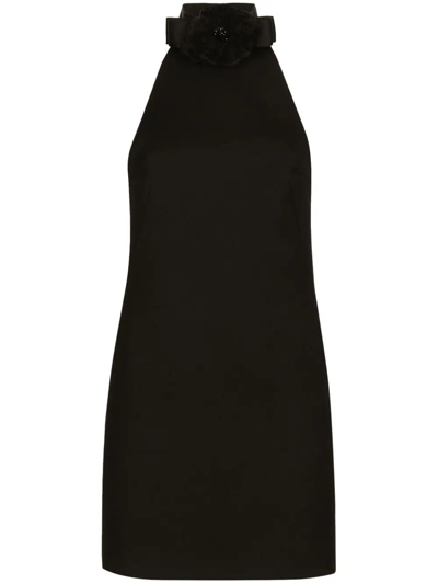 Shop Dolce & Gabbana Mini Dress In Black  
