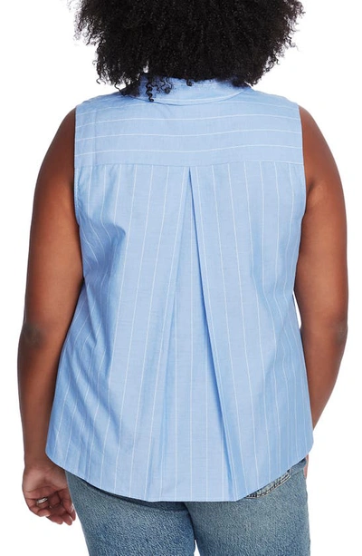 Shop Court & Rowe Sleeveless Shirt In Villa Azul