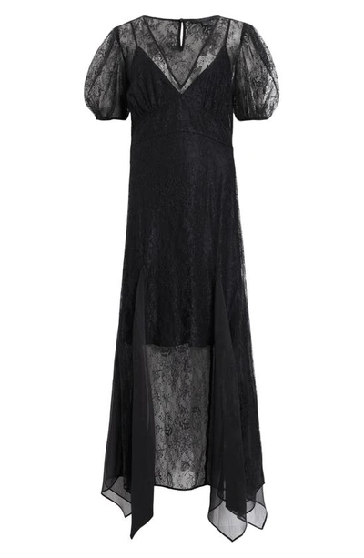 Shop Allsaints Rayna Lace Dress In Black