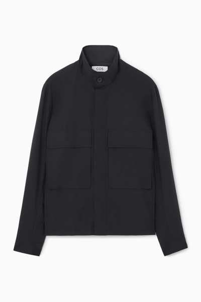 Shop Cos Lightweight Utility Overshirt In Black