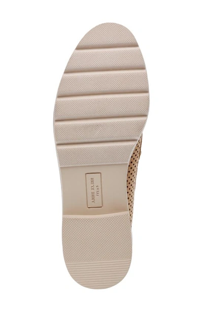 Shop Anne Klein Emmylou Loafer In Natural Microsuede Perforated
