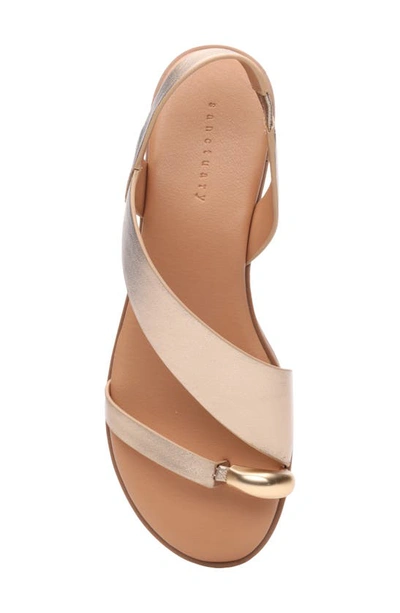 Sanctuary Women's Spring Crisscross Buckled Sandals In Nude Bronze
