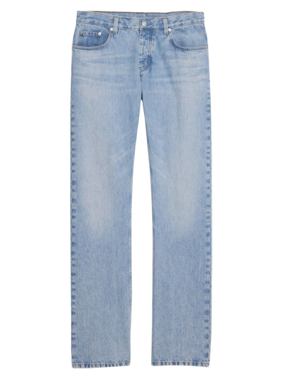 Shop Helmut Lang Women's Washed Straight-leg Jeans In Light Indigo