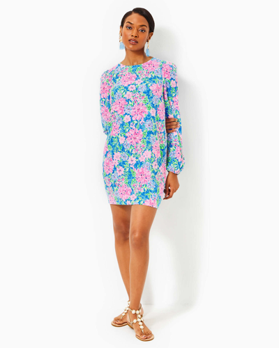 Shop Lilly Pulitzer Alyna Long Sleeve Dress In Multi Spring In Your Step
