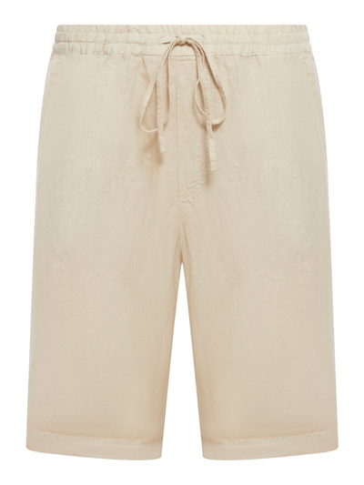 Shop 120% Lino Linen Bermuda Shorts In Nude & Neutrals