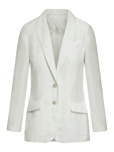 Shop 120% Lino Linen Jacket In Nude & Neutrals