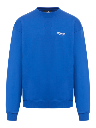 Shop Represent Owners Club Sweater In Blue