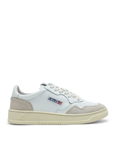 Autry White Leather Medalist Low-top Sneakers In White