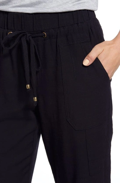 Wit & Wisdom Drawstring Joggers In Black