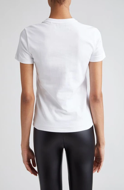 Shop Melitta Baumeister Pierced Cotton T-shirt In White