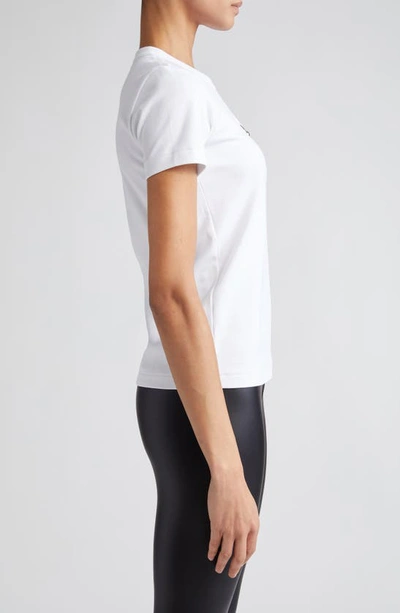 Shop Melitta Baumeister Pierced Cotton T-shirt In White