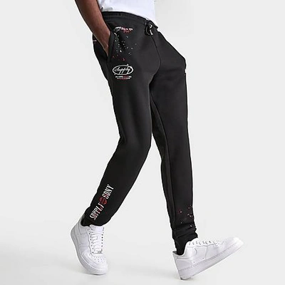 Shop Supply And Demand Men's Hackney Jogger Pants In Black/white/jester Red