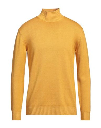 Shop Altea Man Turtleneck Ocher Size L Virgin Wool In Yellow