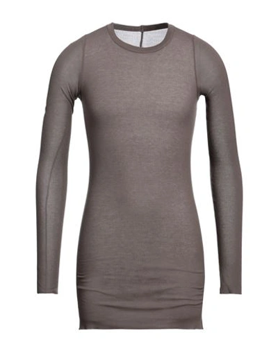 Shop Rick Owens Man Sweater Lead Size M Viscose, Silk In Grey