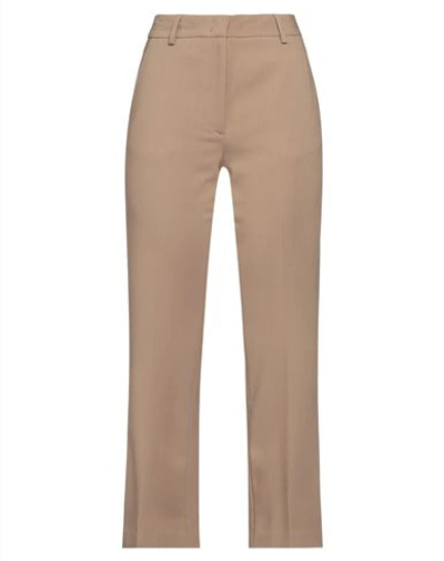 Attic And Barn Woman Pants Camel Size 10 Polyester, Viscose, Elastane In Beige