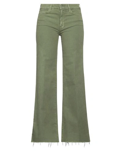 Shop Mother Woman Jeans Military Green Size 24 Cotton, Lyocell, Elastane