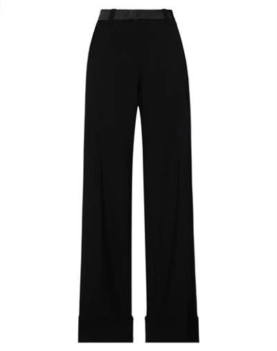 Shop Pinko Woman Pants Black Size 12 Polyester, Wool, Elastane