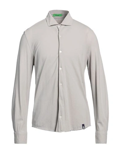 Shop Drumohr Man Shirt Light Grey Size M Cotton