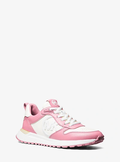 Shop Michael Kors Dev Two-tone Trainer In Pink