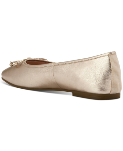 Shop Cole Haan Women's Yara Soft Ballet Flats In Soft Gold Leather