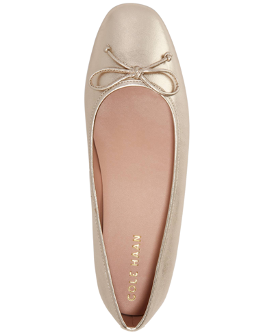 Cole Haan Yara Ballet Flat In Black Leather