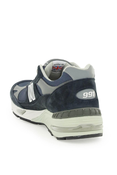 Shop New Balance Made In Uk 991v1 In Blue,grey