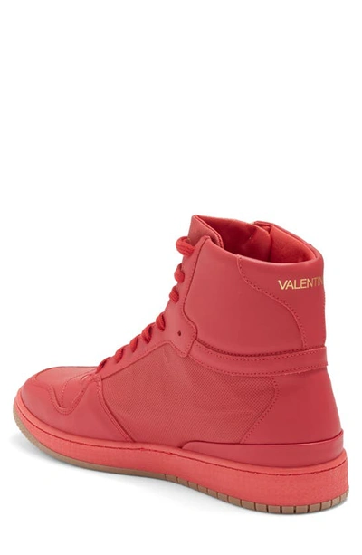 Shop Valentino By Mario Valentino Louis High Top Sneaker In Red