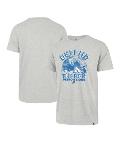 47 Brand Men's ' Gray Distressed Detroit Lions Regional Franklin T-shirt In Gray