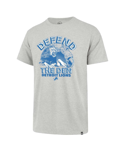 47 Brand Men's ' Gray Distressed Detroit Lions Regional Franklin T-shirt In Gray