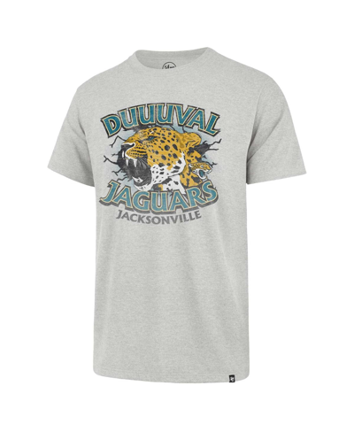 Shop 47 Brand Men's ' Gray Distressed Jacksonville Jaguars Regional Franklin T-shirt