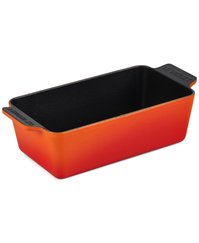 Shop Le Creuset Enameled Cast Iron Signature Loaf Pan, 9" X 5" In Flame