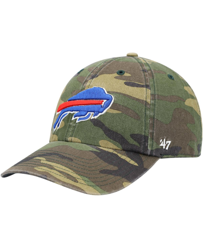 47 Brand Men's ' Camo Buffalo Bills Woodland Clean Up Adjustable Hat In Camo