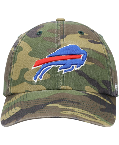 47 Brand Men's ' Camo Buffalo Bills Woodland Clean Up Adjustable Hat In Camo