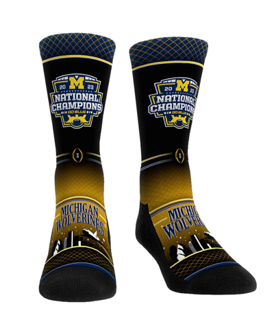 Shop Rock 'em Men's And Women's  Socks Navy Michigan Wolverines College Football Playoff 2023 National Cha
