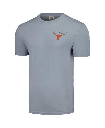 Shop Image One Men's Gray Texas Longhorns Campus Scene Comfort Colors T-shirt