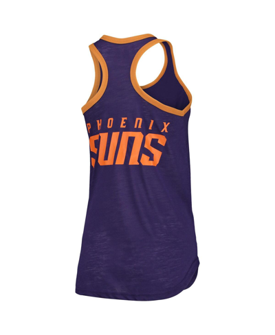 Shop G-iii Sports By Carl Banks Women's  Purple Phoenix Suns Showdown Burnout Tank Top