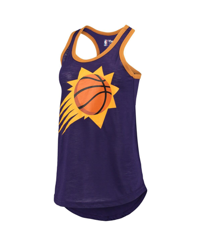 Shop G-iii Sports By Carl Banks Women's  Purple Phoenix Suns Showdown Burnout Tank Top