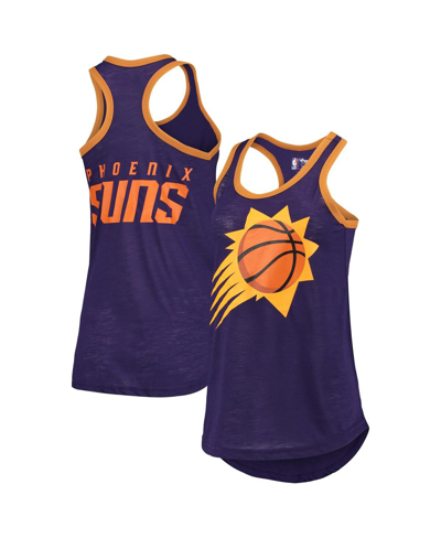 G-iii Sports By Carl Banks Purple Phoenix Suns Showdown Burnout Tank Top In Purple