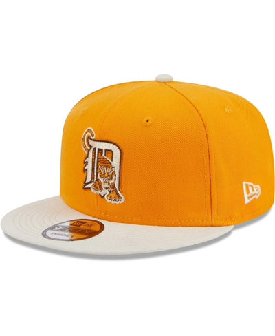 Shop New Era Men's  Gold Detroit Tigers Tiramisu 9fifty Snapback Hat