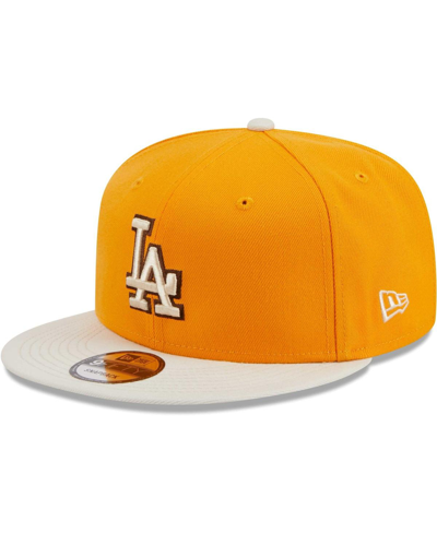 Shop New Era Men's  Gold Los Angeles Dodgers Tiramisu 9fifty Snapback Hat