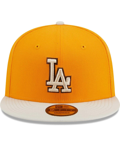 New Era Gold Los Angeles Dodgers Tiramisu  9fifty Snapback Hat In Gold