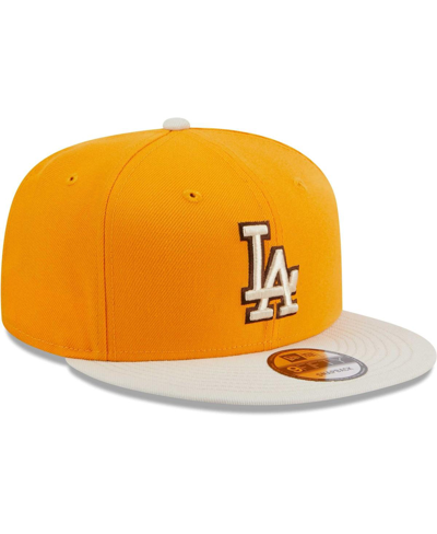 Shop New Era Men's  Gold Los Angeles Dodgers Tiramisu 9fifty Snapback Hat