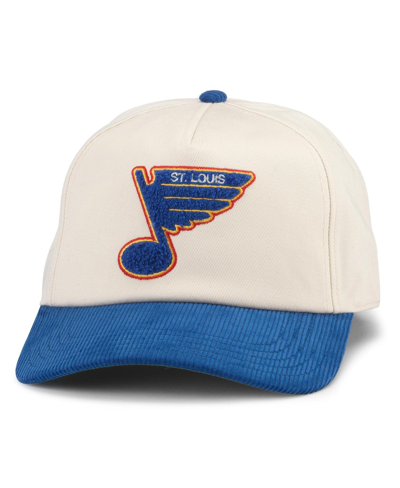 Shop American Needle Men's  White, Blue St. Louis Blues Burnett Adjustable Hat In White,blue